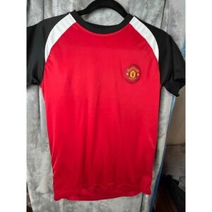 Manchester United‎ XLB Soccer Jersey Football T-Shirt Red Black Boys